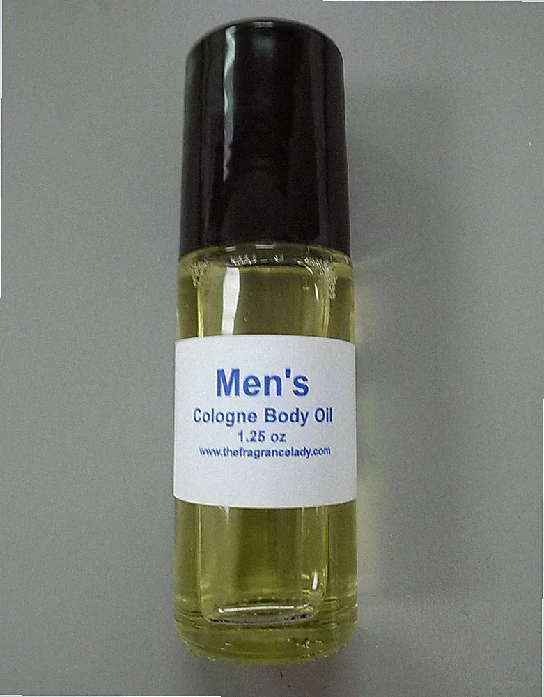 1.25 oz Sandalwood Cologne Body Oil Fragrance Mens Roll On Large
