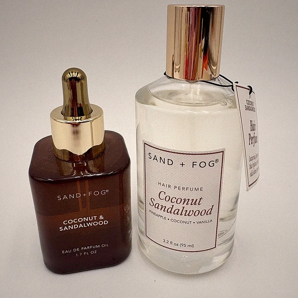 SAND + FOG Coconut Sandalwood Hair Perfume & Eau de Parfum Oil Set