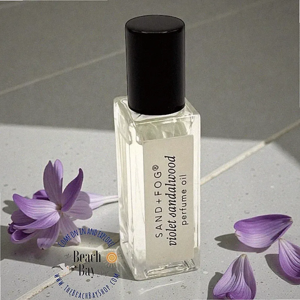 SAND + FOG Violet Sandalwood Eau De Parfum Roller Perfume Oil .17 oz Travel Size